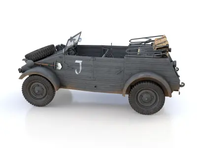 VW - Typ 82 - Kuebelwagen - 26 Panzer Division 3D model