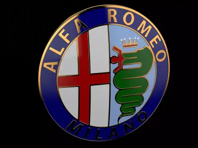 Alfa Romeo Badge Free 3D model