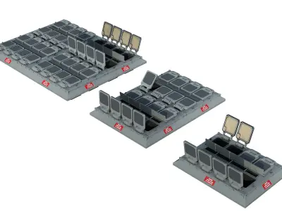 Mark 41 Vertical Launching System    BGM 109 Tomahawk  3D model