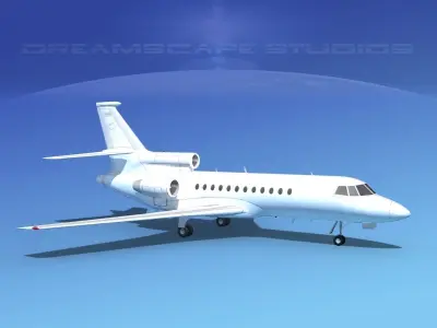 Dassault Falcon 900 V01 3D model