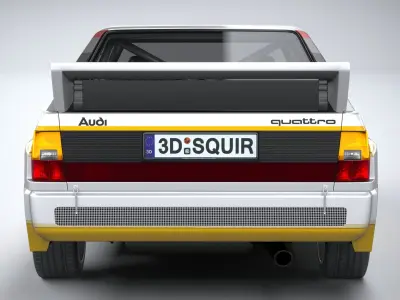 Audi Sport Quattro Rally 1985 3D model purchase