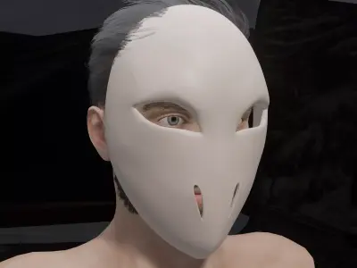 Tribal Sci-Fi Warrior Mask 3D print model