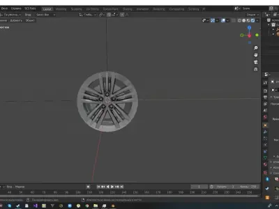 Disks for cars Low-poly 3D model