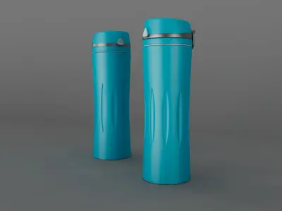 water bottle Low-poly 3D model