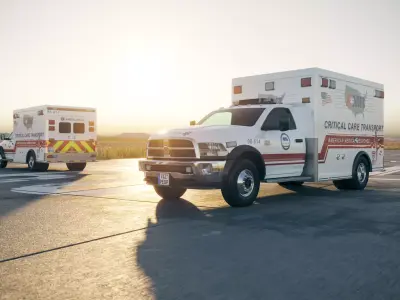 Ambulance truck 3D model