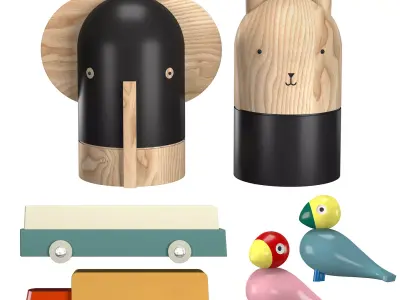 Baba Money Bank Duotone Cars Songbird Ruth 3D model