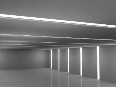 Sci Fi Tunnel 3D model 66