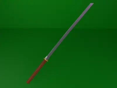 Katana 3D sword Free low-poly 3D model