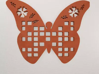 Butterfly Wall Decoration WARAJ56 3D print model
