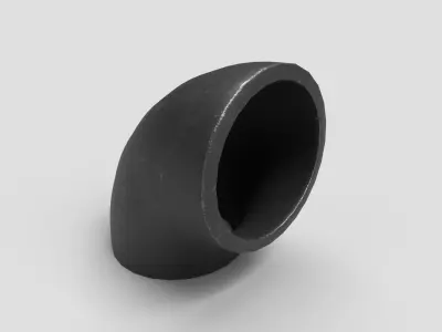 Elbow Pipe Short Radius 2 inches 3D model