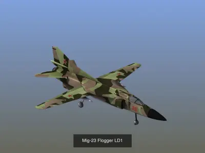 Russian Attack Aircraft LD1 3D Model Collection