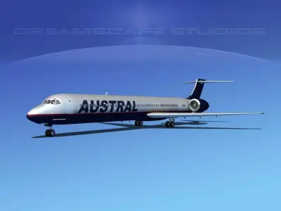 McDonnell Douglas MD-80 Austral 2 3D model