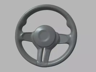 Steering Wheel Car 010 Low-poly 3D model