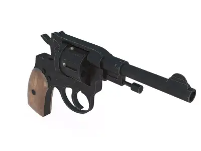 Modern revolver pistol 3D model