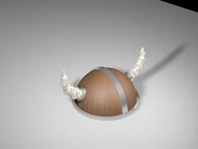 3D VIKING HELMET Low-poly 3D model