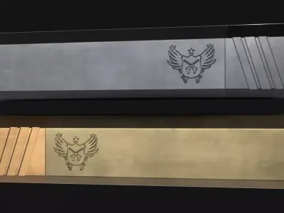 SilencerCo Osprey 9mm Suppressor Attachment - Game Asset Low-poly 3D model