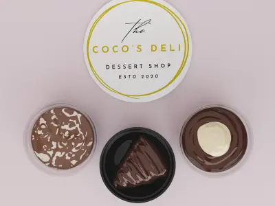 Bakery Dessert Trio Collection 3D model