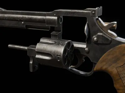 Pistol Gun Weapon Low-poly 3D model