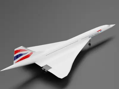 Concode British Airways 3D model