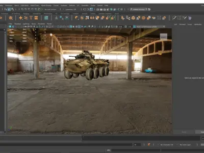 High Quality 3D Model of Armored Personnel Carrier APC 3D model