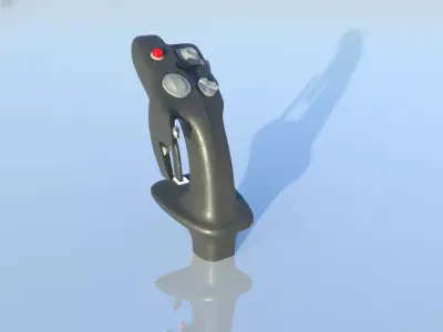 HOTAS Stick for fighter jet  3D model