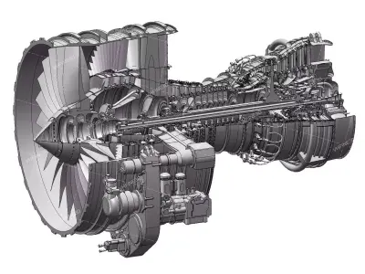 SolidWorks cfm56-7b Complete model 3D model