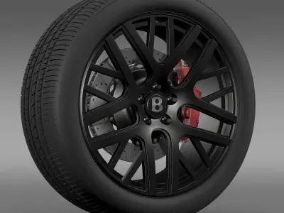 Bentley Continental GT Speed wheel 3D model