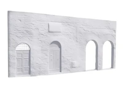 3D Scanned Italian Facade 008 3D model