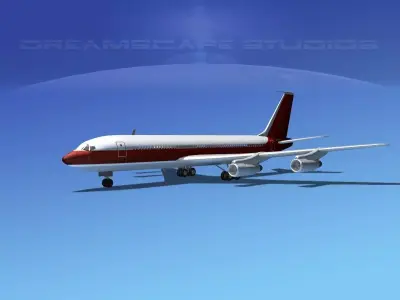 Boeing 707 Corporate 2 3D model