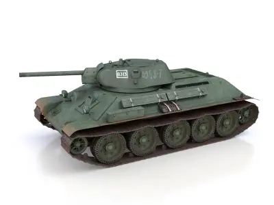 T-34-76 - Model 1941 - Soviet medium tank - 0313 3D model
