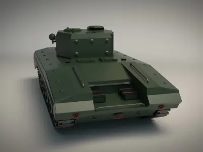 Low Poly Tank 01 Low-poly 3D model purchase