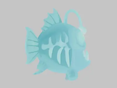 Ghost Anglerfish 3D Model Low-poly 3D model