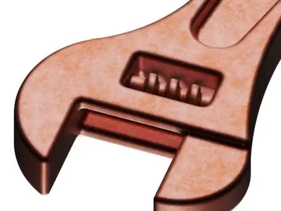 Kids Wrench Toy 3D model