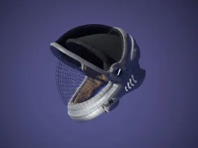Space Helmet Low-poly 3D model purchase