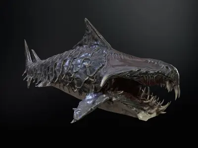 AlienShark 7 Low-poly 3D model