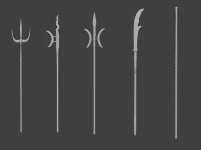 Wushu Weapons Collection 3D model