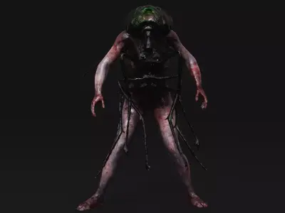 Mutant Fly - Horror Insects Collection Low-poly 3D model