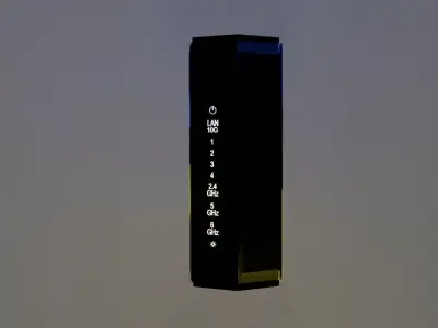  WiFi Router Low-poly 3D model