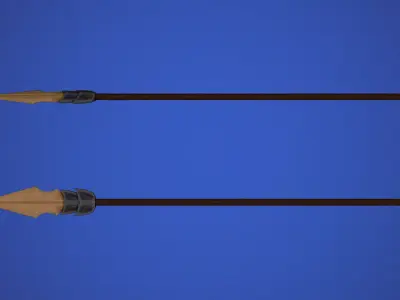 Stylized Spear Low-poly 3D model purchase