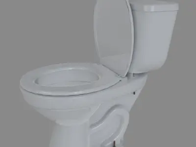 Toilet Free low-poly 3D model buy
