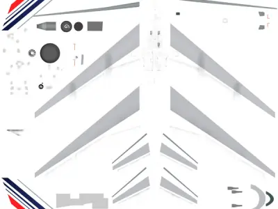 747-400 Air France 3D model