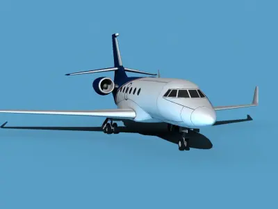 Dassault Falcon 2000 V10 3D model