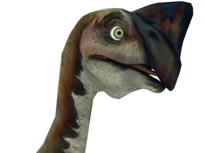 Oviraptor dinosaur Low-poly 3D model