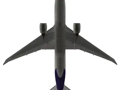 Boeing 777-200F FedEx 3D model