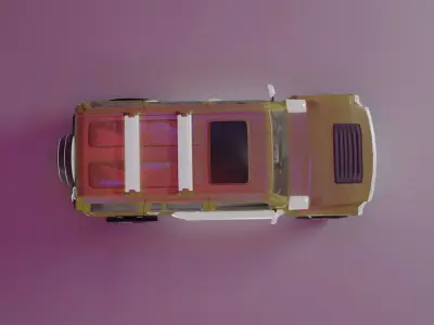 Hummer H3 Lowpoly Free low-poly 3D model