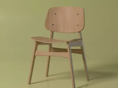 Wooden chair Free 3D model order