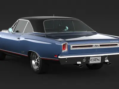 1969 Plymouth GTX 3D model