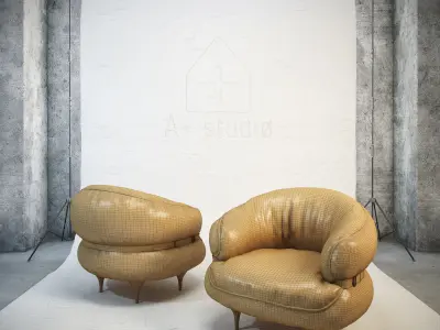DIESEL Chubby Chic armchair by Moroso Free 3D model