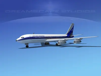 Boeing 707 Aerolineas Argentinas 3D model