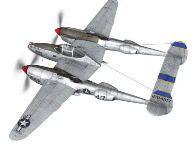 Lockheed P-38 Lightning - Jewboy 3D model